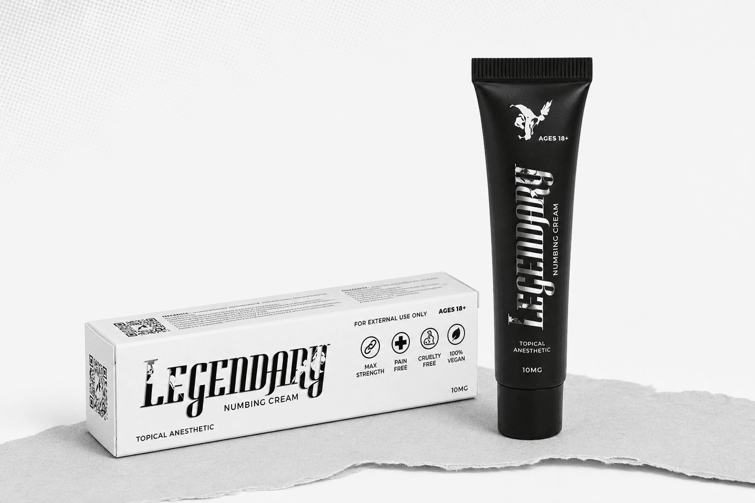 Legendary Numbing Cream 10g tube and box